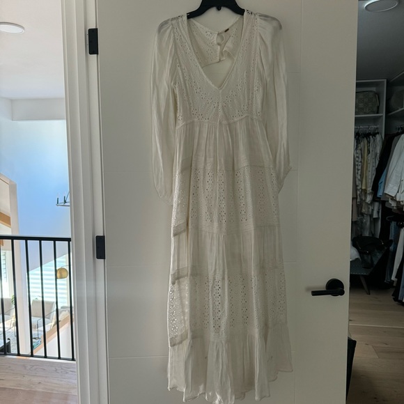 Free people mockingbird maxi white dress - Picture 3 of 6